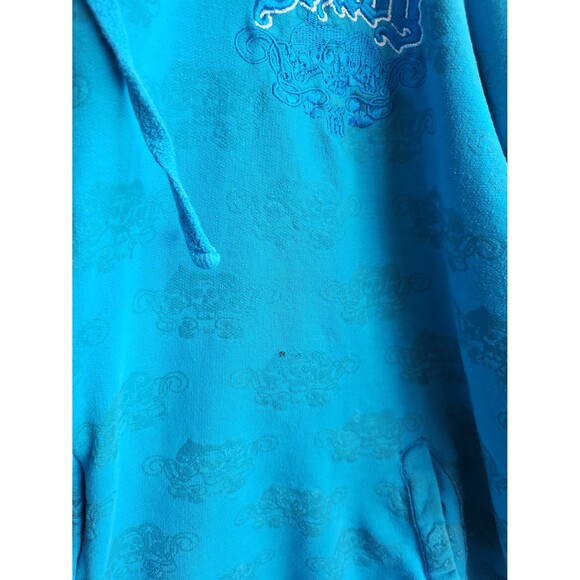 Eminem Shady LTD vintage distressed blue zip up hoodie size M - Picture 9 of 10